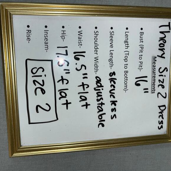 Theory Black 100% Cotton Slip Dress - Size 2- Little Black Dress LBD Slip Dress - Picture 9 of 9